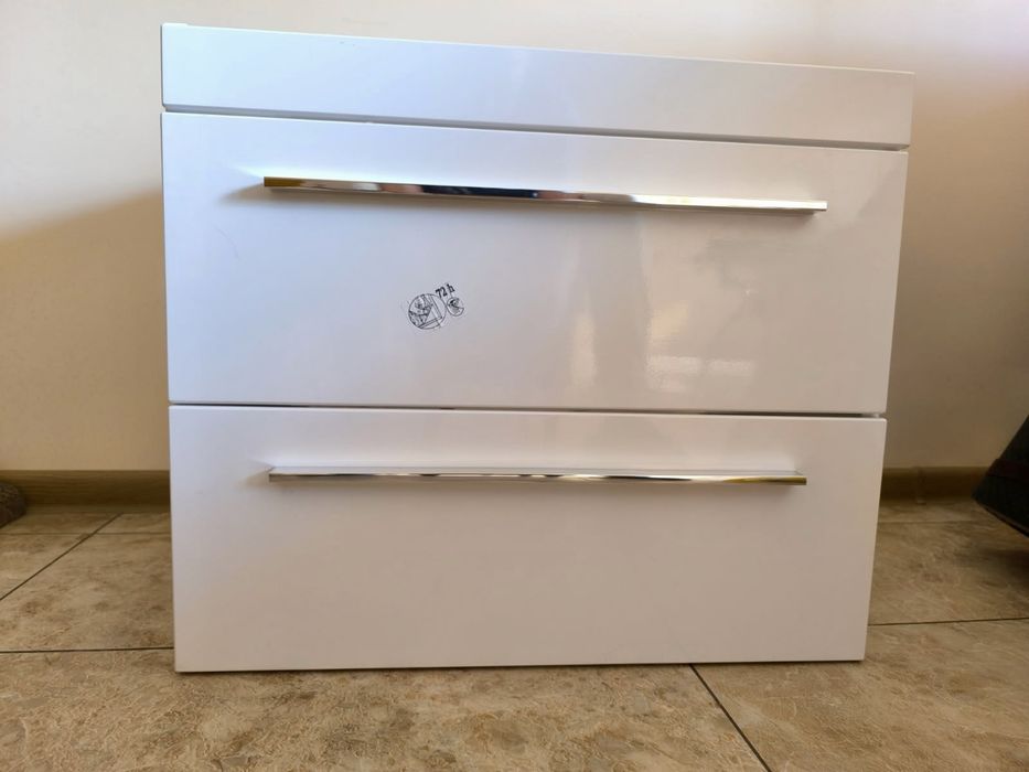 Comad Szafka Twist Biała Połysk Pod Umywalkę 60X40