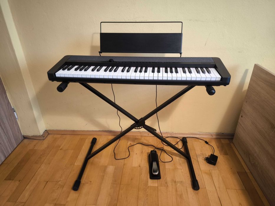 Casio CT-S1 BK - keyboard ze statywem, pedałem sustain i gwarancją