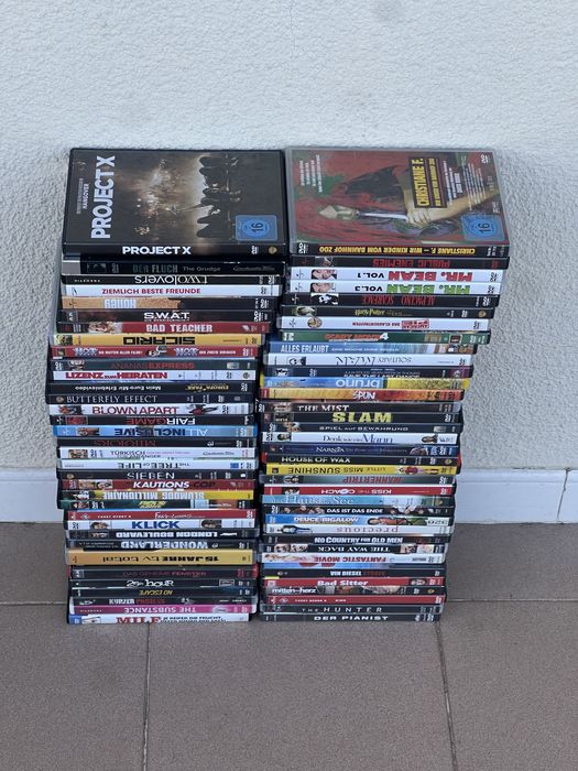 Conjunto de 68 filmes Dvds em alemao
