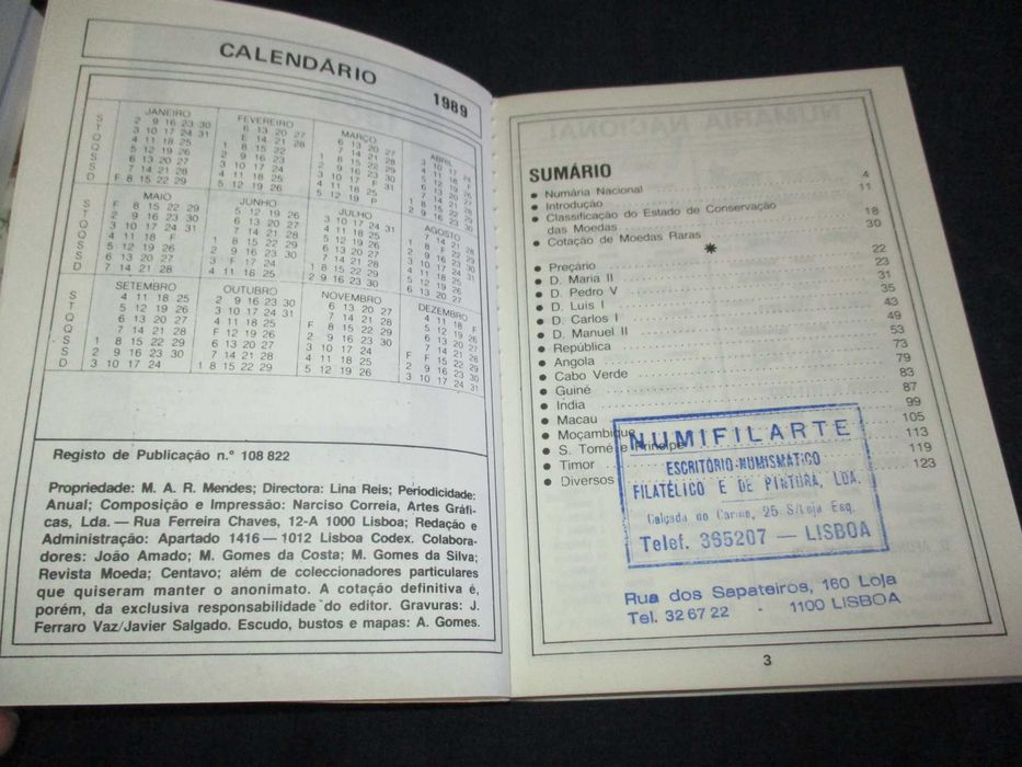 Livros Anuário de Numismática O Centavo