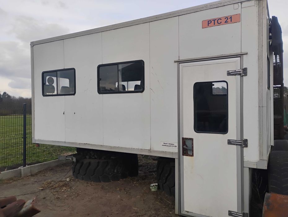 Barakowóz budowlany socjalny pracowniczy ogrzewanie i klimatyzacja