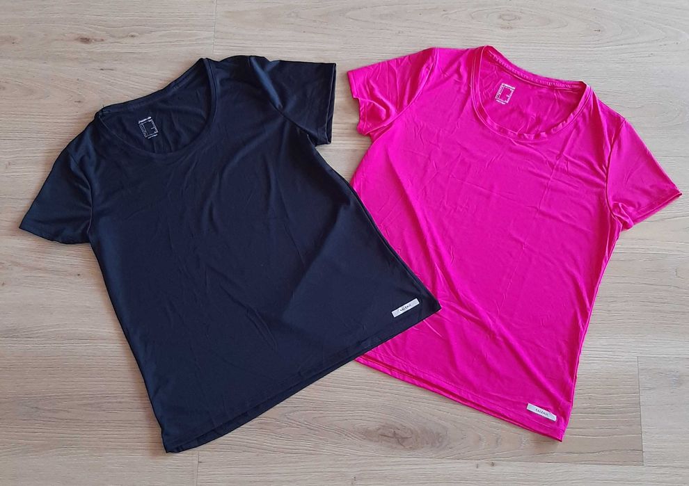 NOVAS 2 T-shirts Mulher Preto + Rosa Tamanho M