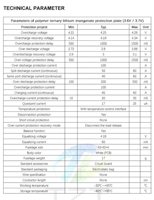 Bms 3s, 4s, 5s 100А li ion с балансировкой