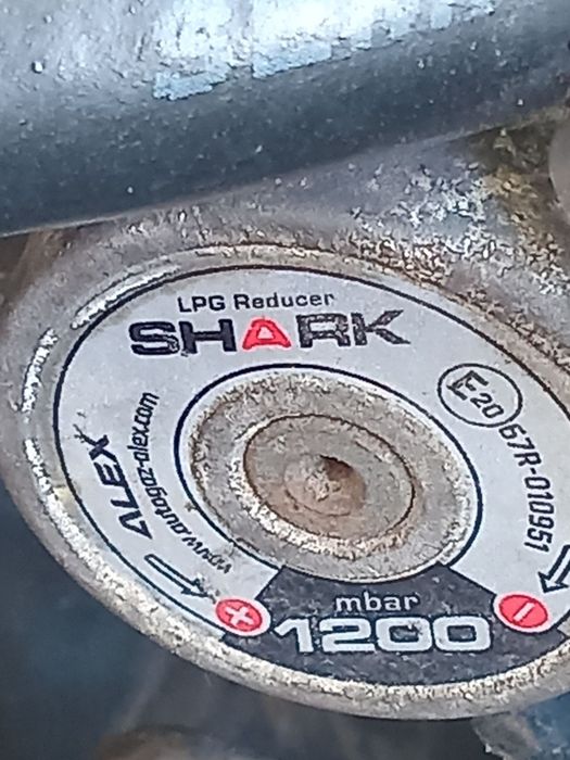 Гбо Shark 1200, газовий редуктор Шарк