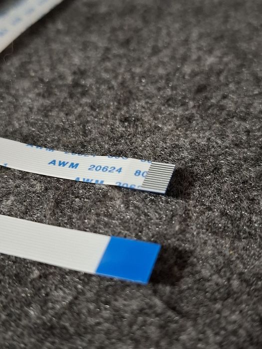 Cabo flex / flat 12 pinos para portátil. AWM 20624, 80C 60V VW-1 AWM 2