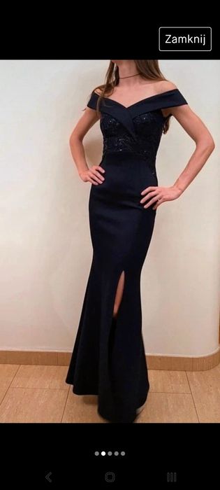Granatowa sukienka