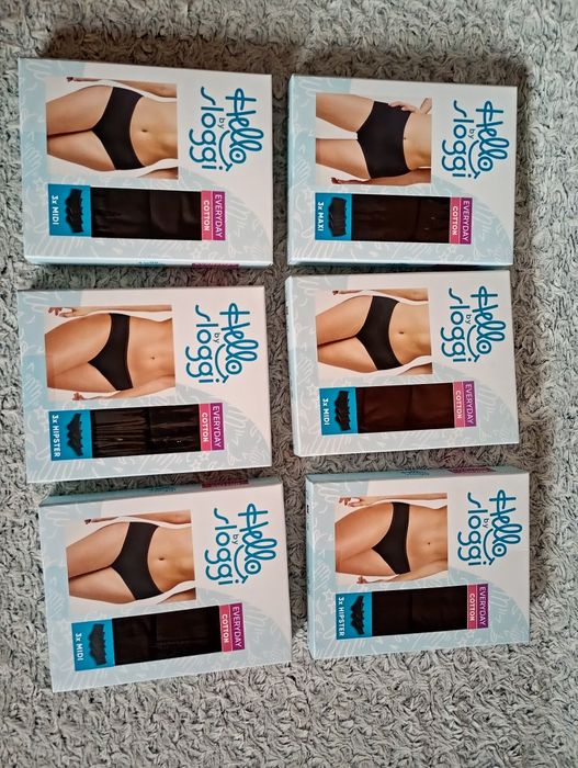 3-pack bawełniane majtki damskie Hello by Sloggi.