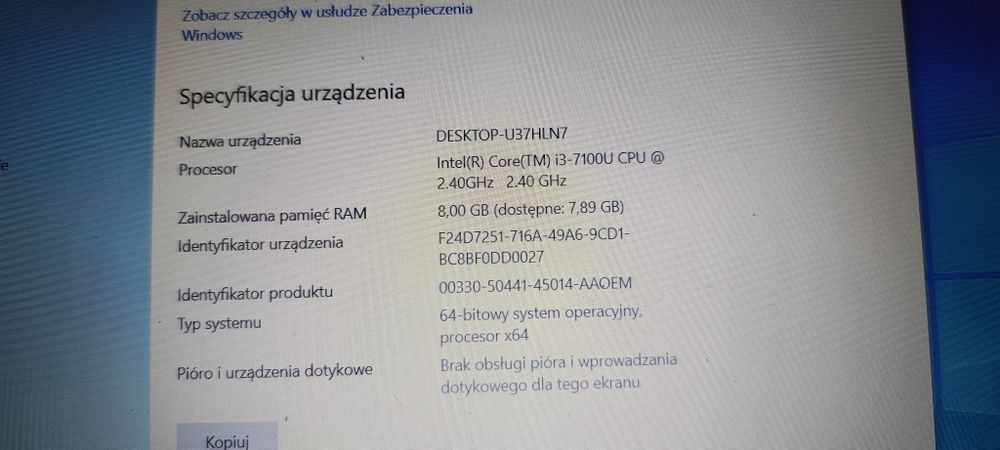 Laptop Lenovo v310-15ikb sprawny