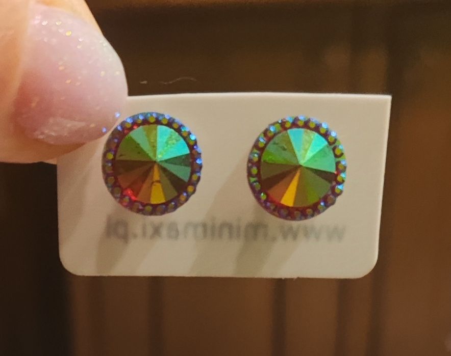 Kolczyki mistyczny topaz