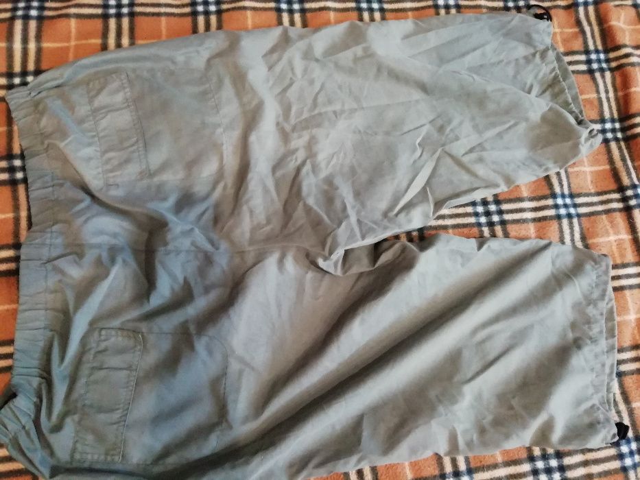 Spodenki Szare 3/4 Krótkie Męskie XL