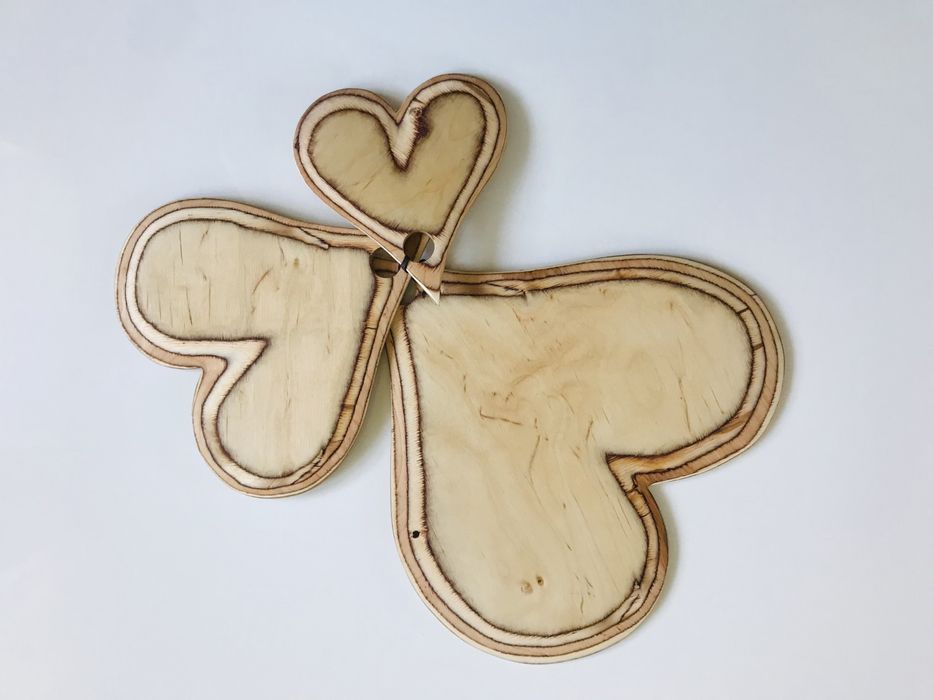 TALERZ ozdobny TACKA do podawania komplet 3 PATER kuchennych serca