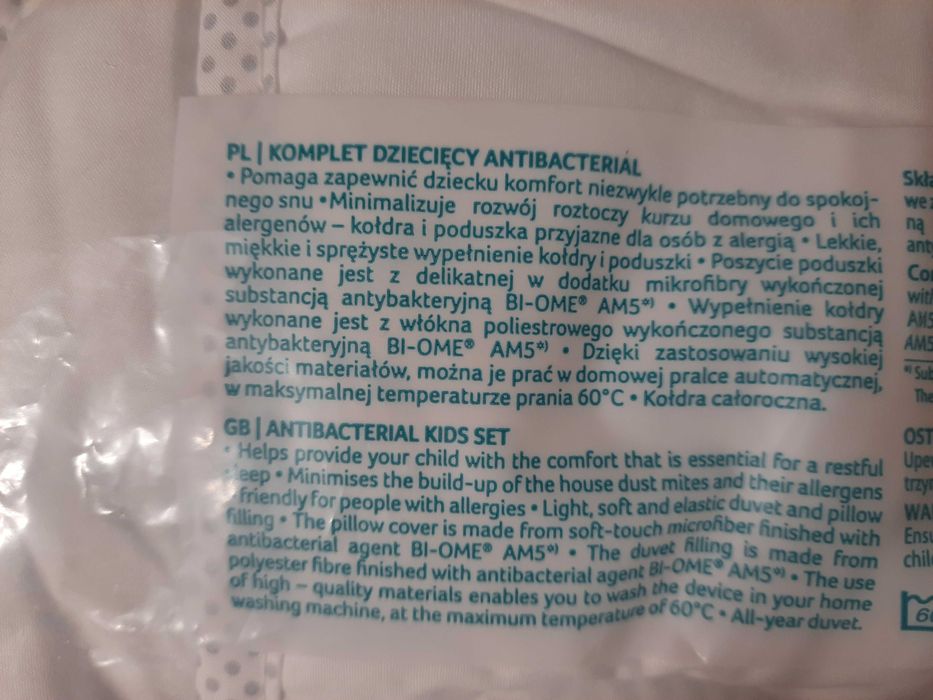 Komplet dziecięcy antybakteryjny