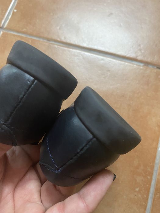 Bailrinas / merceditas pele azul escura tam 24