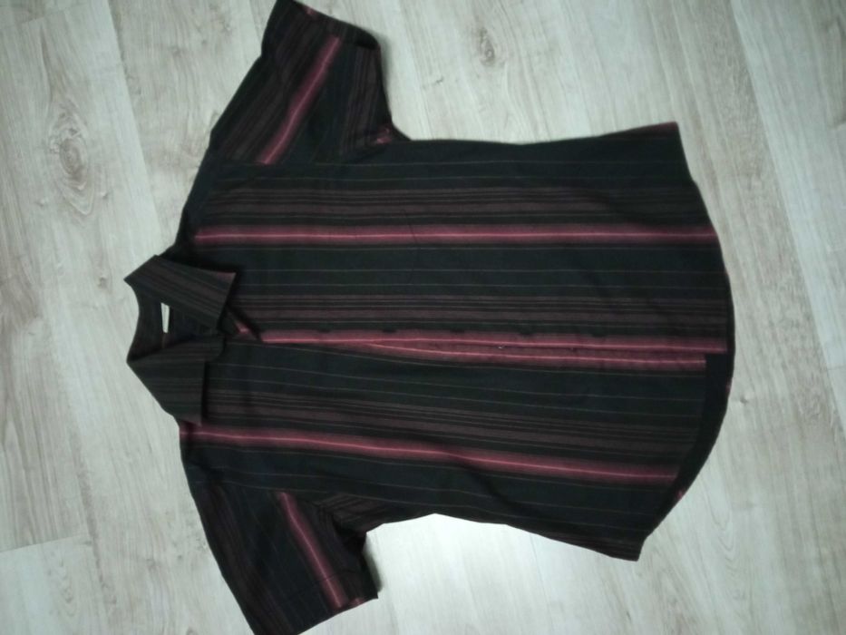 Koszula męska czarna w paski