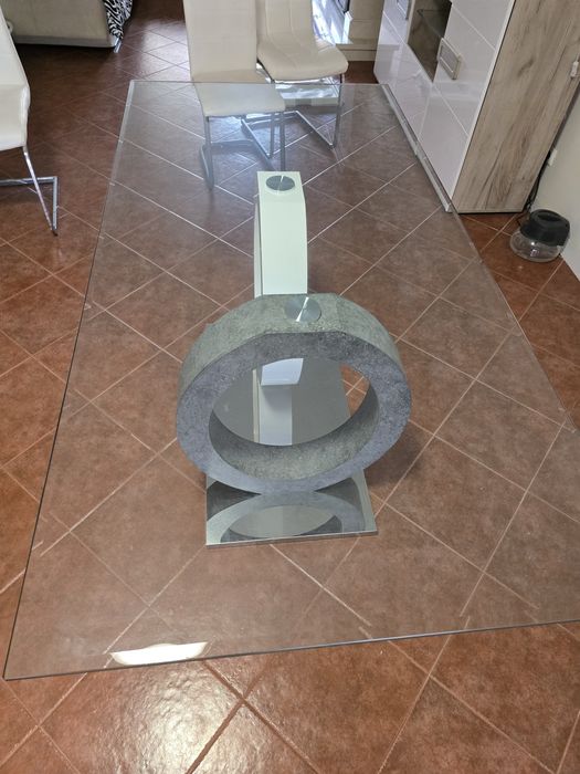 Mesa de sala jantar e conjunto de sala