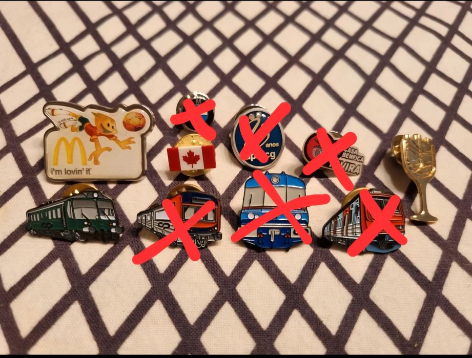 Coleção de vários pins