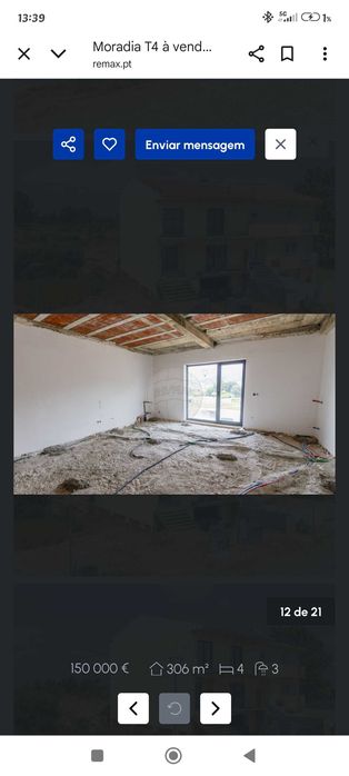 Moradia Geminada em Fase de Acabamentos