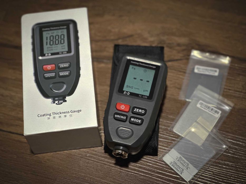 Цифровой толщиномер - измеритель толщины покрытия металла TC-100