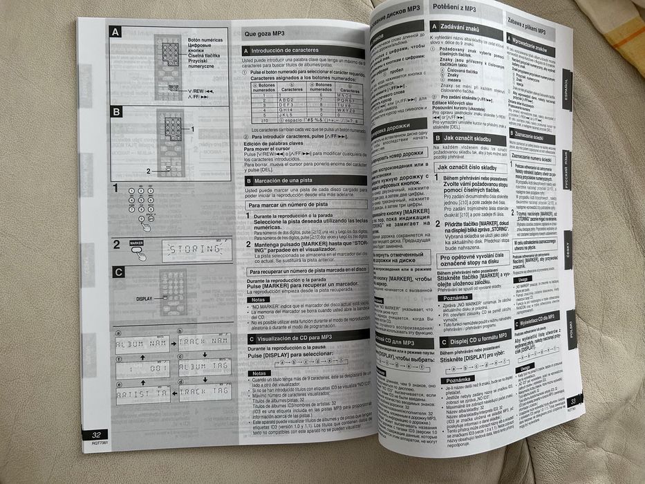Instrukcja obsługi mini wieży Panasonic SC-PM9, oryginalna