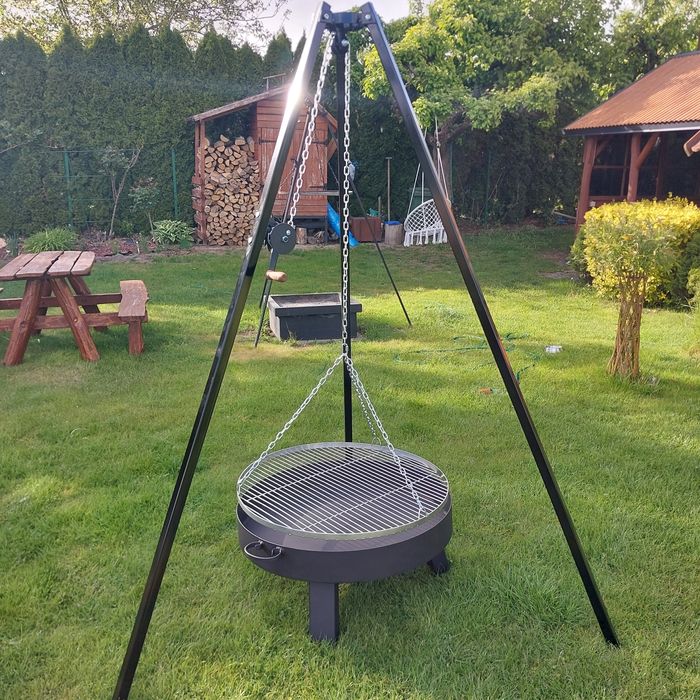 Komplet gril 80 cm , palenisko 4mm,ruszt kwasoodporny,loft