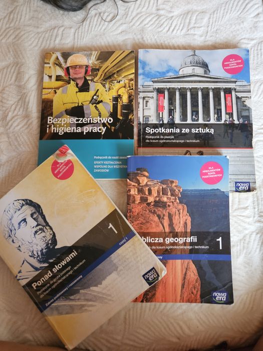 Książki  plastyka polski bhp geografia