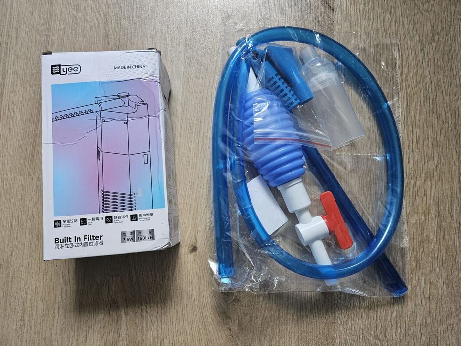 Nowy filtr wewnętrzny do akwarium YEE 3.5W 150L/H + odmulacz
