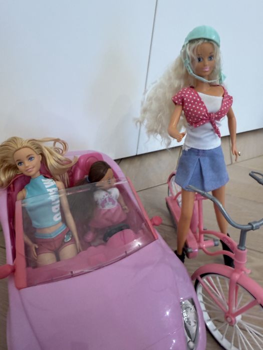 Auto + rower Barbie + lalki