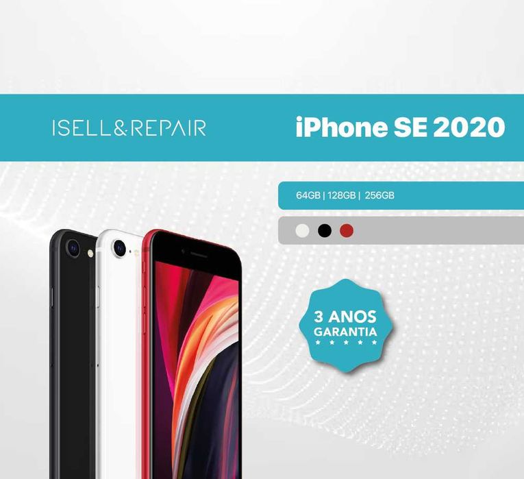 SEMI NOVO - iPhone SE 2020 - 64GB / 128GB / 256GB - 3 ANOS GARANTIA