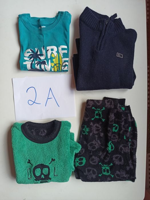 Roupa de menino, várias idades