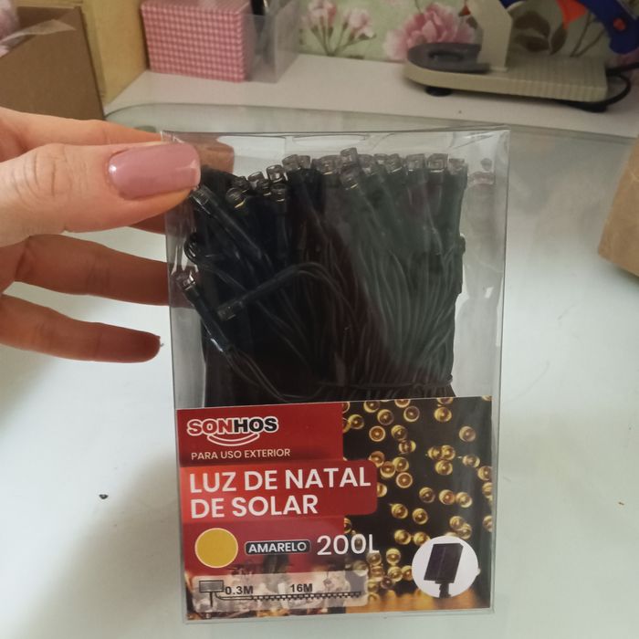 Luz de natal solar pisca pisca