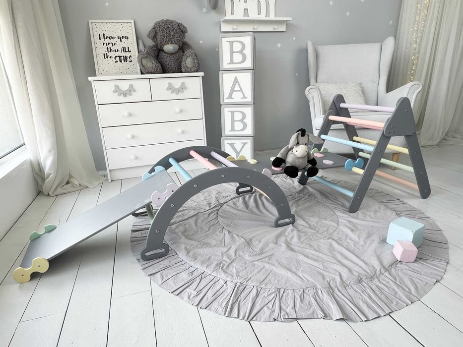 сірий піклер - арка монтесорі краща ціна ручна робота, виробник