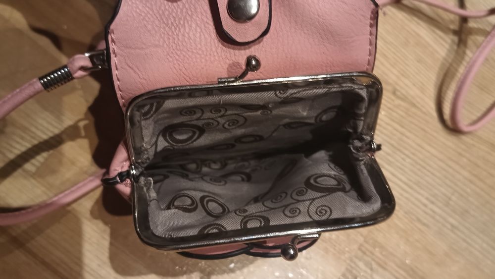 Torebka 2 w 1 kieszeń na telefon+portfel na pieniądze