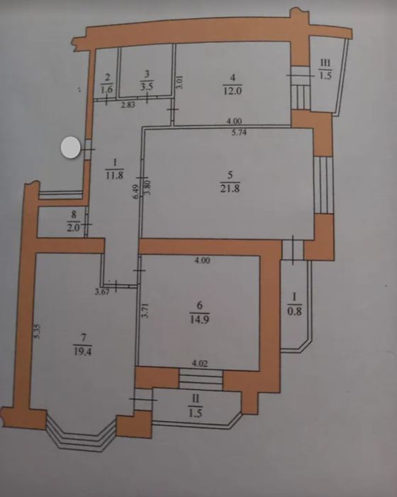 Продаж 3к квартири 90.8 кв. м на вул. Бережанська