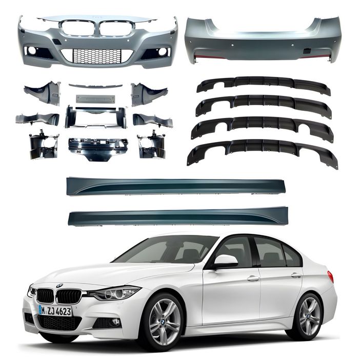 Обвіс M Paket BMW 3 Series F30 2012-2018 бампери ПІД ПАРКТРОНІКИ пороги,комплект,БМВ Ф30 Артикул:  DRC8470-26