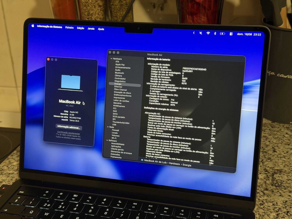 Macbook Air 13" (Azul / 8GB / 256GB) - Muito Estimado!