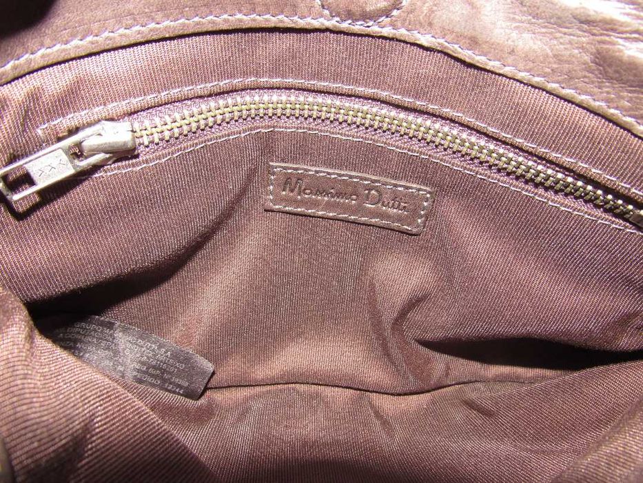 Винтажная кожаная мини-сумка кроссбоди Massimo Dutti