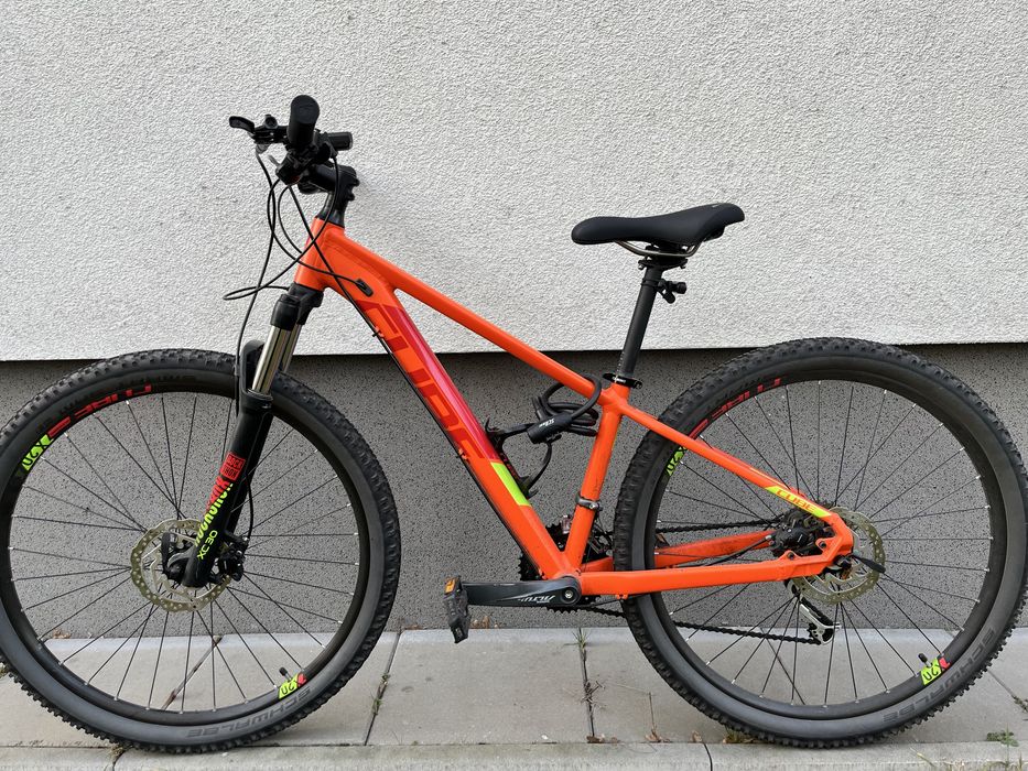 Rower mtb pomarańczowy unisex