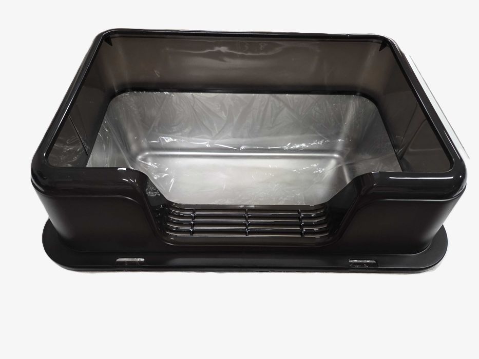 Caixa de areia em inox para gatos