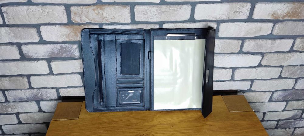 Teczka na dokumenty z notesem, Aktówka, Organizer, A4 Slim