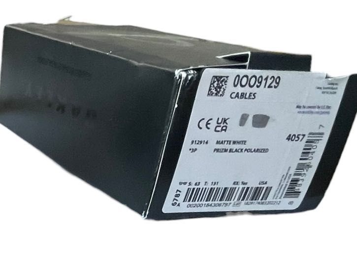 Okulary Oakley OO9129 Cables Matte White Prizm Black Polarized 062-330