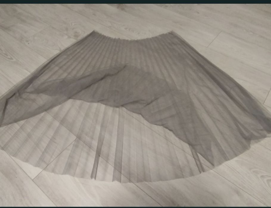 Tiul  wzorzysty i szary