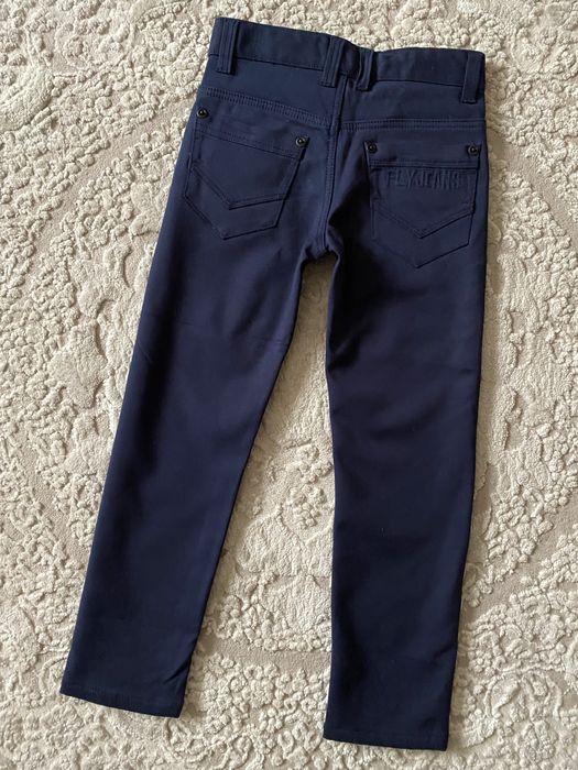 Теплі класичні темно-сині брюки штани на хлопчика фліс 116 -158