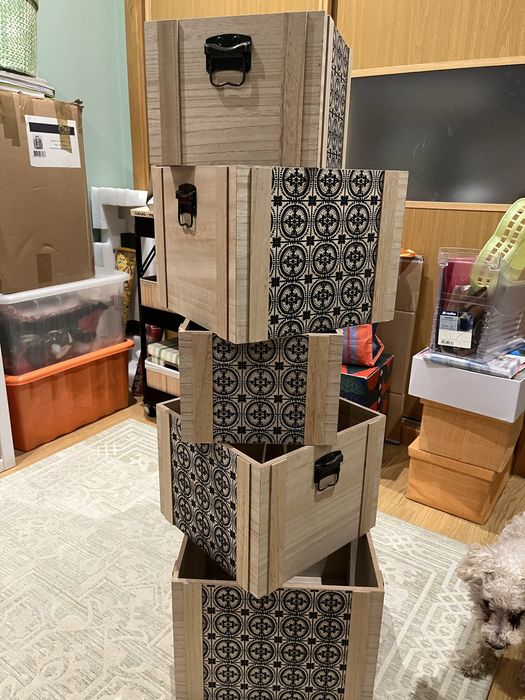 Caixas madeira 30cm de 25cm e 35cm