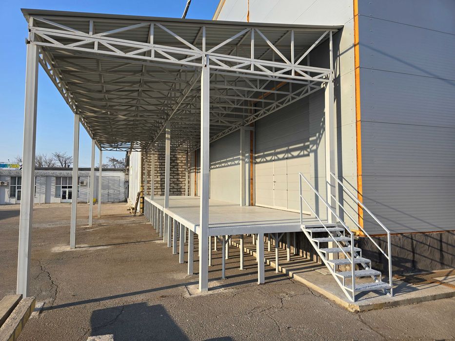 Cклад, офіси, висота 9 м., рампи, 50 квт, антипилова підлога, 707м.кв.