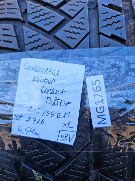 Continental 215/55 r17 WinterContact TS850P /// 4,55mm!!! wysyłka
