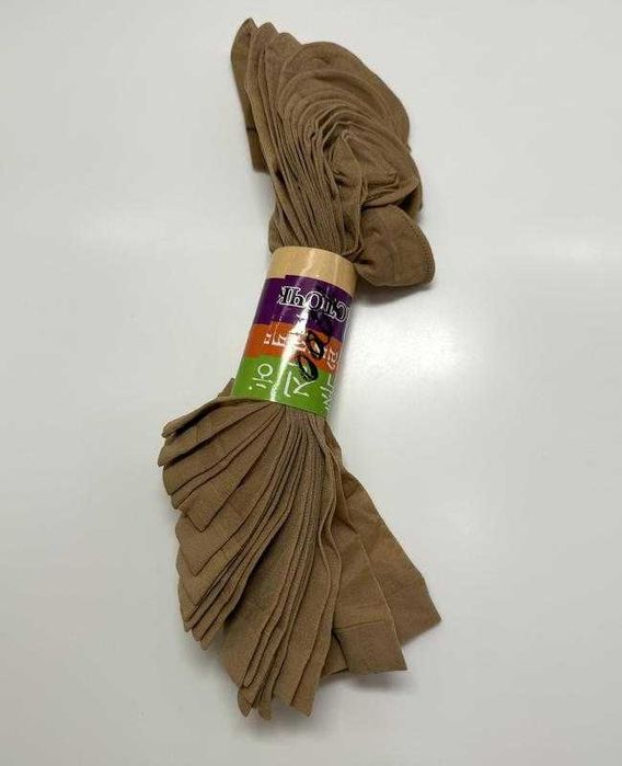 Шкарпетки жіночі бамбукові. в пачці 10 пар. бежеві. китай.