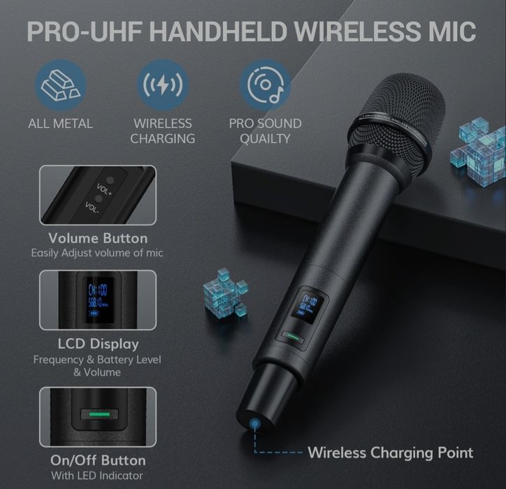 Tonor TW790 - Беспроводные микрофоны для караоке +станция