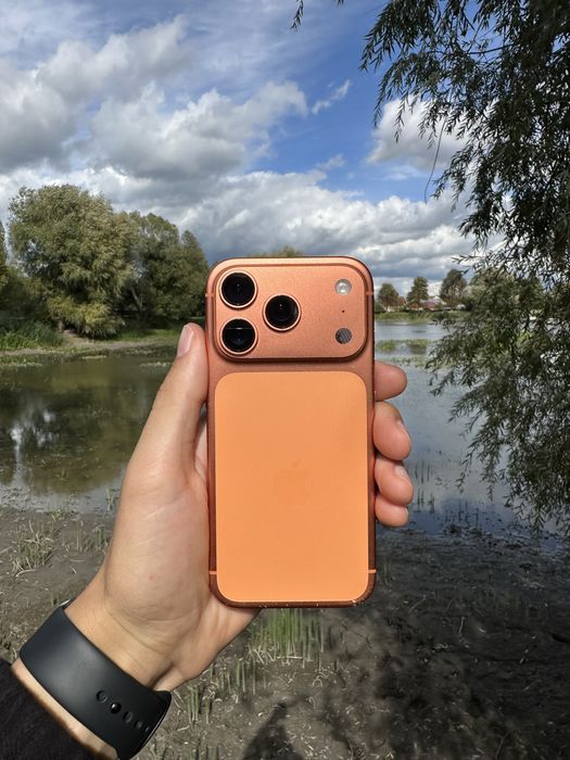 З гарантію iphone 17pro 256gb cosmic orange neverlock 100% акумулятор фізична сім