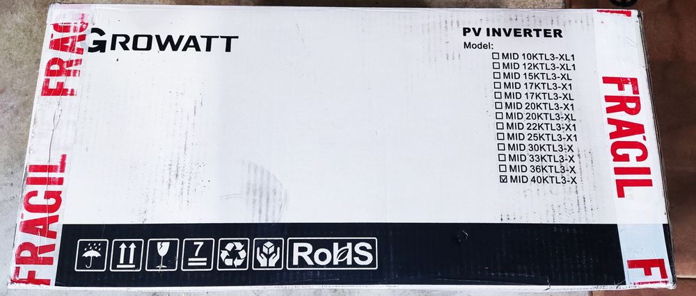 Inversor Growatt MID 40KTL3-X3  40kw Oportunidade preço imbatível.