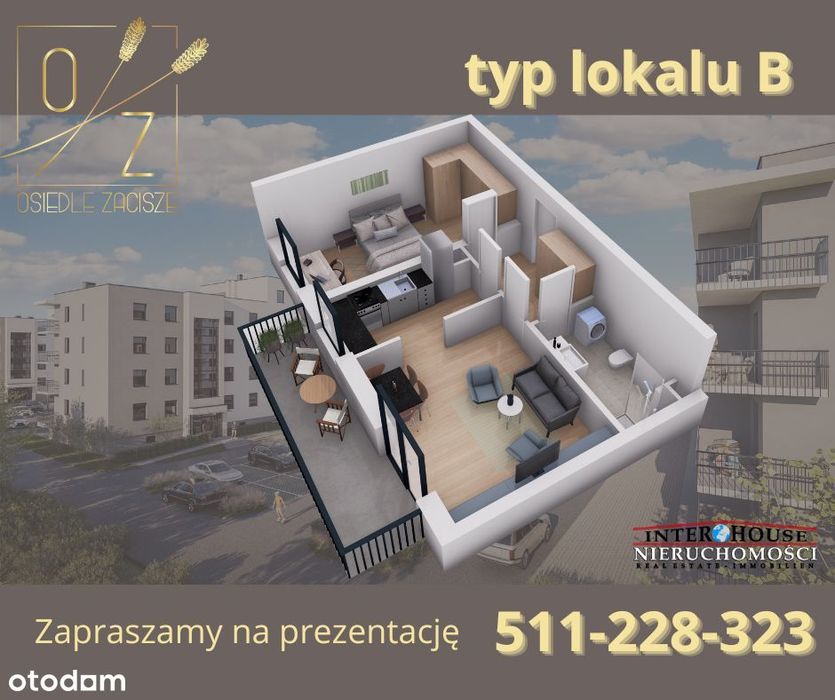 0% prowizji Nowe deweloperskie 2pok z oddzielną kuchnią,dużym balkonem